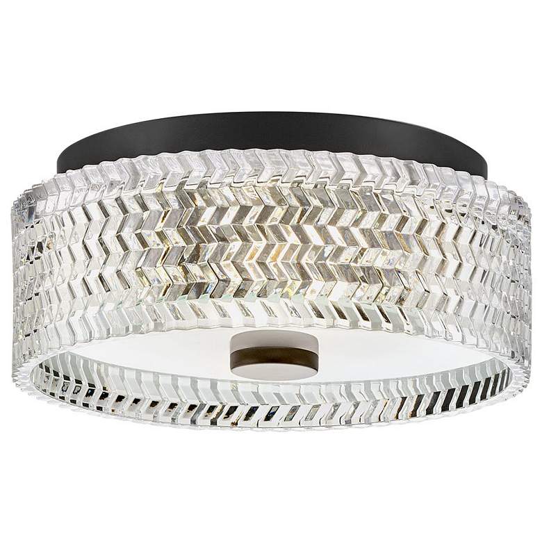 Image 1 Hinkley Elle 12" Wide Black Drum Ceiling Light