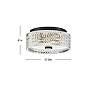 3_Hinkley Elle 12" Wide Black Drum Ceiling Light more views