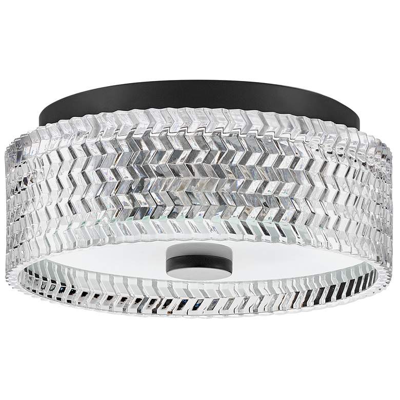 Image 4 Hinkley Elle 12" Wide Black Drum Ceiling Light more views