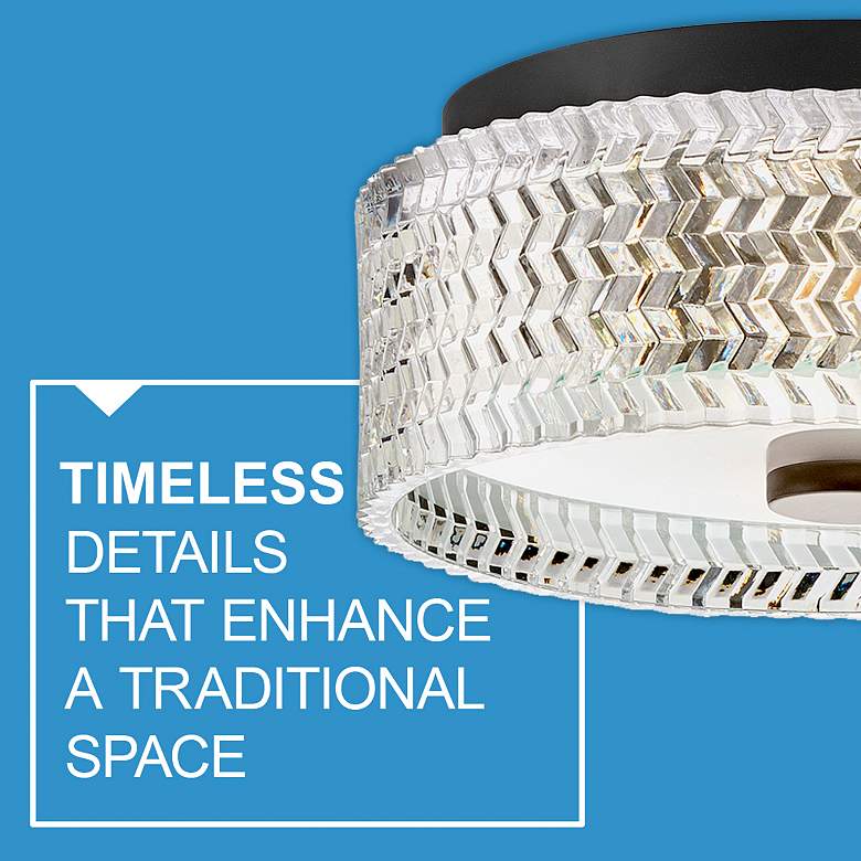 Image 7 Hinkley Elle 12" Wide Black Drum Ceiling Light more views
