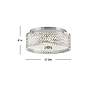 3_Hinkley Elle 12" Wide Chrome Drum Ceiling Light more views