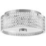 4_Hinkley Elle 12" Wide Chrome Drum Ceiling Light more views