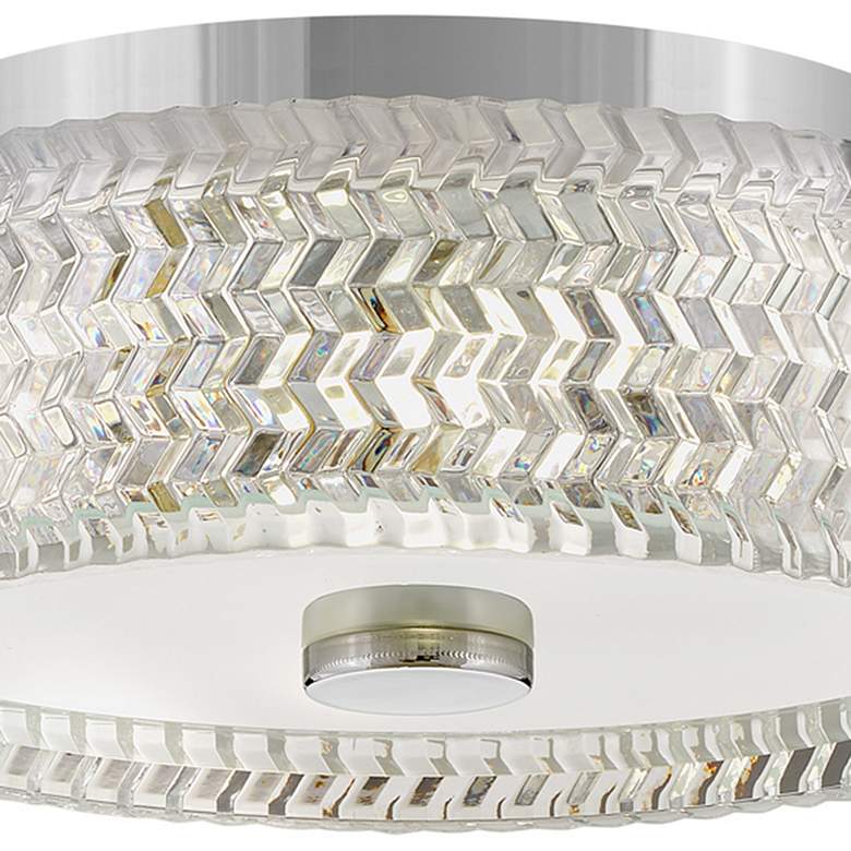 Image 6 Hinkley Elle 12" Wide Chrome Drum Ceiling Light more views