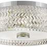 6_Hinkley Elle 12" Wide Chrome Drum Ceiling Light more views