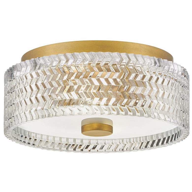 Image 1 Hinkley Elle 12" Wide Heritage Brass Ceiling Light