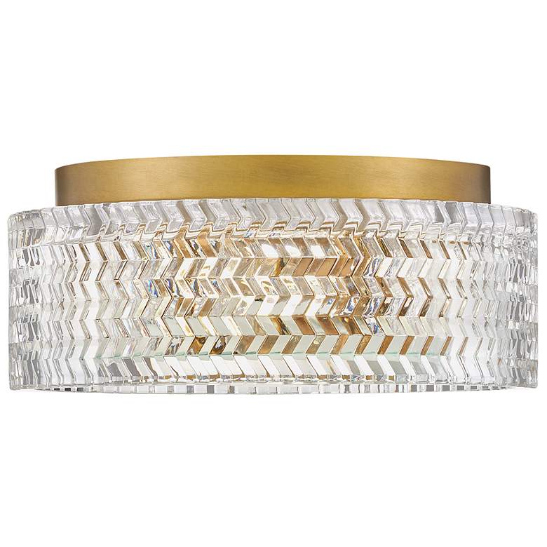 Image 5 Hinkley Elle 12" Wide Heritage Brass Ceiling Light more views