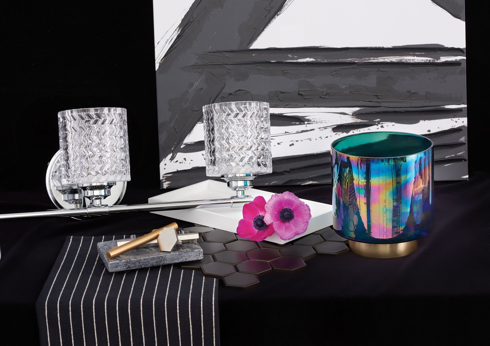 Image 5 Hinkley Elle 24" Wide Chrome and Glass 3-Light Bath Light more views