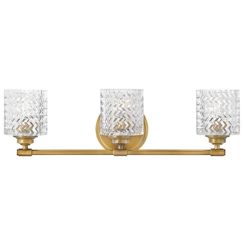 Image 1 Hinkley Elle 24" Wide Heritage Brass 3-Light Bath Light