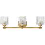 1_Hinkley Elle 24" Wide Heritage Brass 3-Light Bath Light