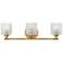 Hinkley Elle 24" Wide Heritage Brass 3-Light Bath Light