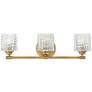 2_Hinkley Elle 24" Wide Heritage Brass 3-Light Bath Light more views