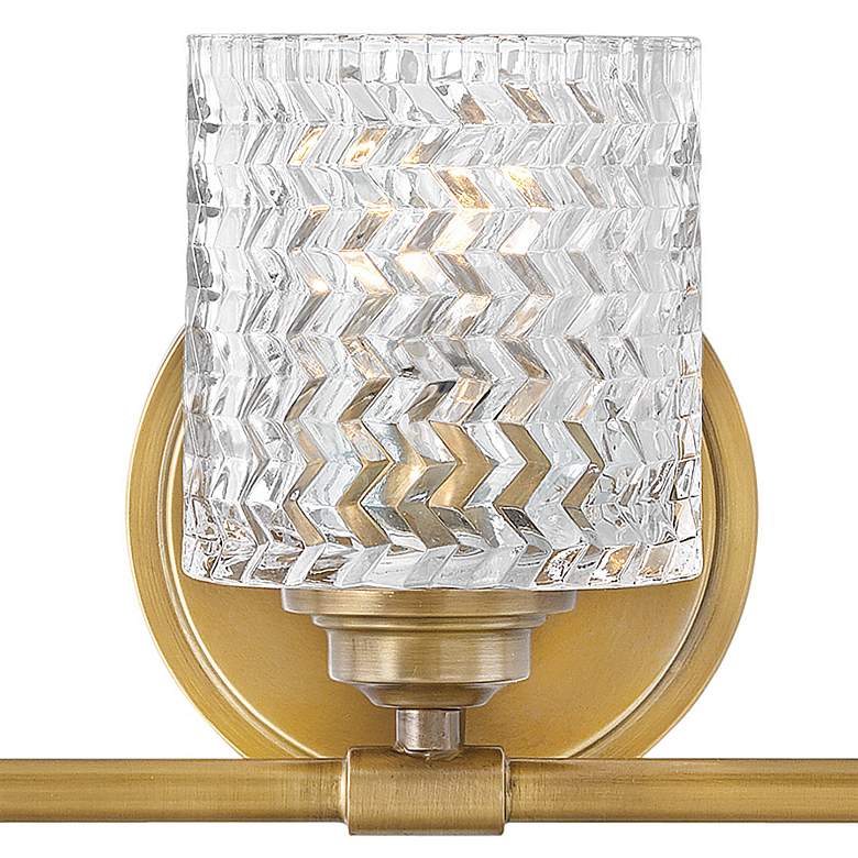 Image 3 Hinkley Elle 24" Wide Heritage Brass 3-Light Bath Light more views