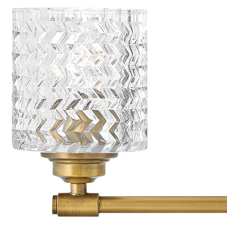 Image 4 Hinkley Elle 24" Wide Heritage Brass 3-Light Bath Light more views