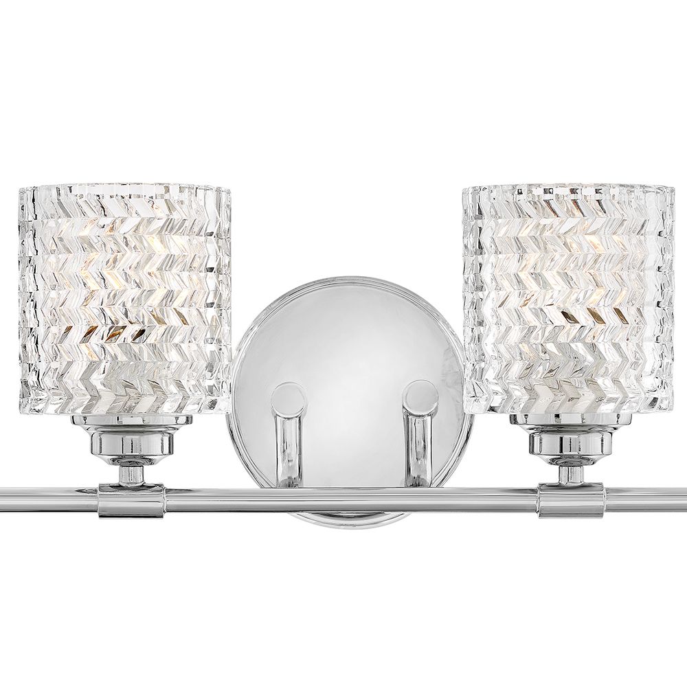 Image 3 Hinkley Elle 32" Wide Chrome and Glass 4-Light Bath Light more views
