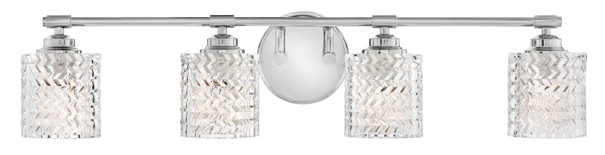 Image 5 Hinkley Elle 32" Wide Chrome and Glass 4-Light Bath Light more views