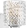 Hinkley Elle 7 3/4" High Chrome and Glass Wall Sconce
