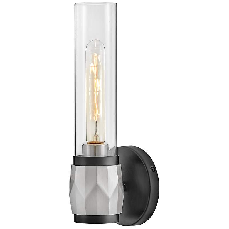 Image 6 Hinkley Ellison 13 1/2"H Black w/ Brushed Nickel Wall Sconce more views