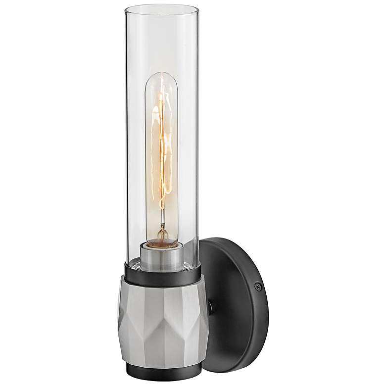 Image 7 Hinkley Ellison 13 1/2"H Black w/ Brushed Nickel Wall Sconce more views