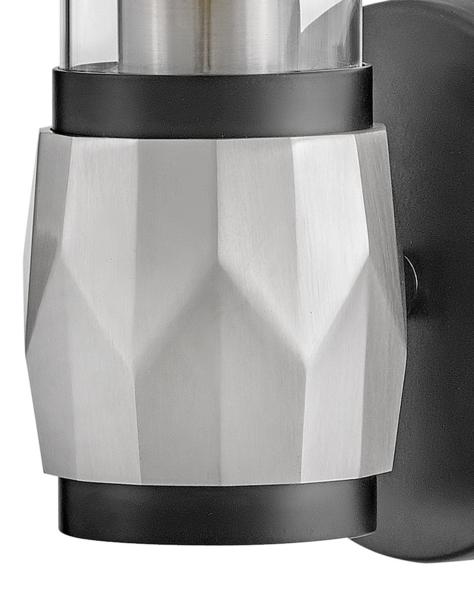 Hinkley Ellison 13 1/2"H Black w/ Brushed Nickel Wall Sconce