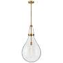 2_Hinkley Eloise 16" Wide Lacquered Brass LED Pendant Light more views