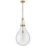 4_Hinkley Eloise 16" Wide Lacquered Brass LED Pendant Light more views