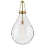 5_Hinkley Eloise 16" Wide Lacquered Brass LED Pendant Light more views
