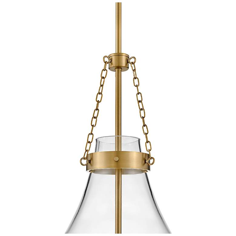 Image 6 Hinkley Eloise 16" Wide Lacquered Brass LED Pendant Light more views