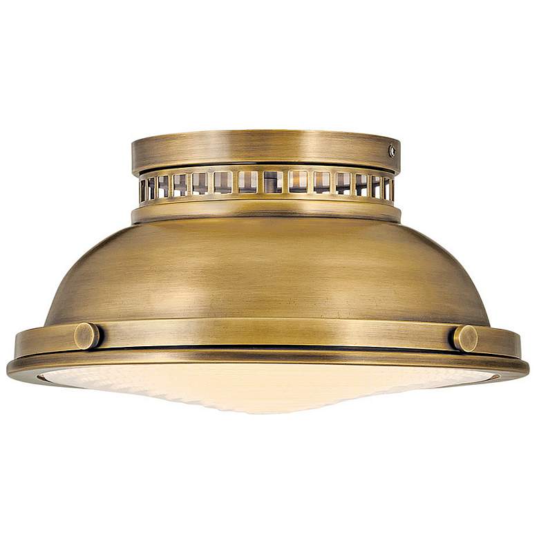 Image 1 Hinkley Emery 12 3/4" Wide Heritage Brass Ceiling Light