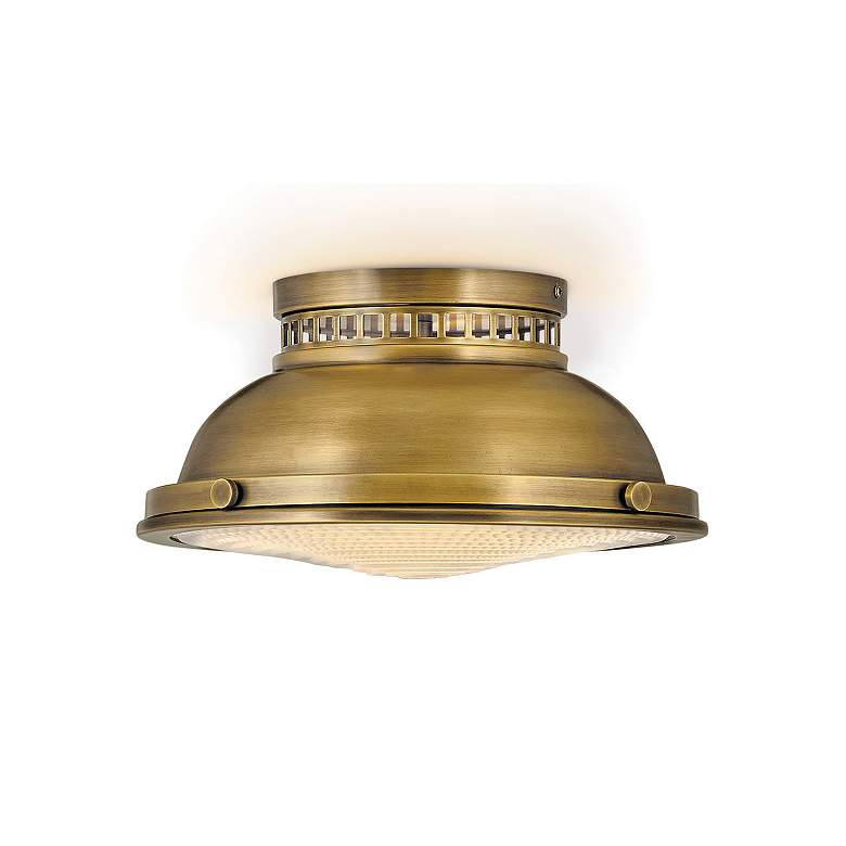 Image 4 Hinkley Emery 12 3/4" Wide Heritage Brass Ceiling Light more views
