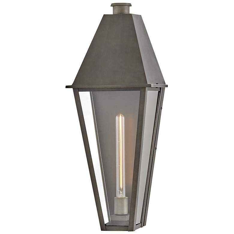 Image 2 Hinkley Endsley 26" High Blackened Brass Outdoor Wall Light more views