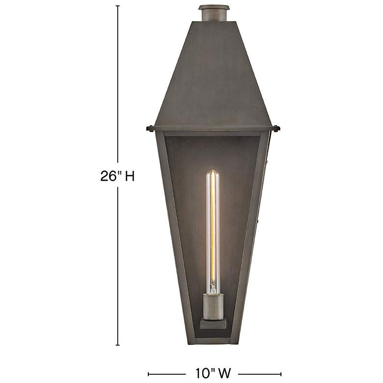 Image 3 Hinkley Endsley 26" High Blackened Brass Outdoor Wall Light more views