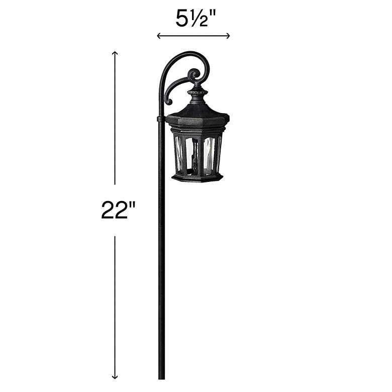 Image 4 Hinkley Estate 22"H Museum Black LED Landscape Path Light more views