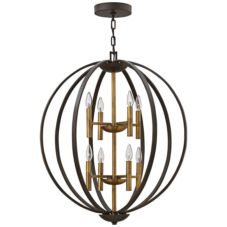 Image 2 Hinkley Euclid 28 1/4 inch Wide Spanish Bronze 8-Light Pendant