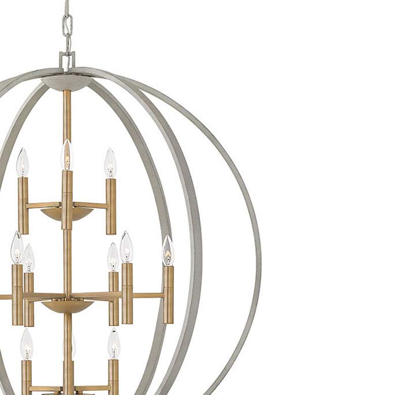 Image 3 Hinkley Euclid 36" Wide Cement Gray 12-Light Chandelier more views