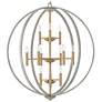 4_Hinkley Euclid 36" Wide Cement Gray 12-Light Chandelier more views