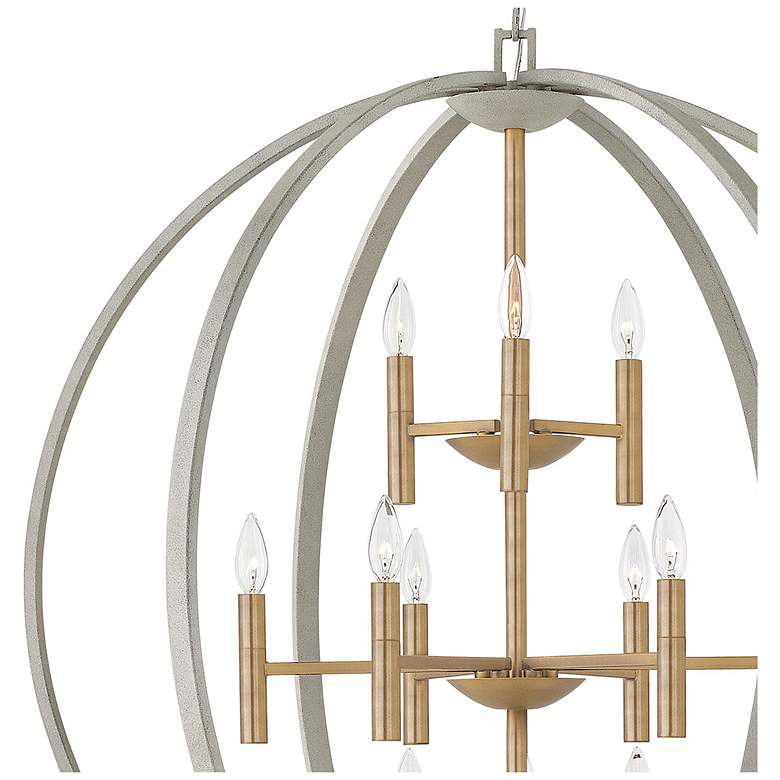 Image 5 Hinkley Euclid 36" Wide Cement Gray 12-Light Chandelier more views