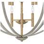 6_Hinkley Euclid 36" Wide Cement Gray 12-Light Chandelier more views