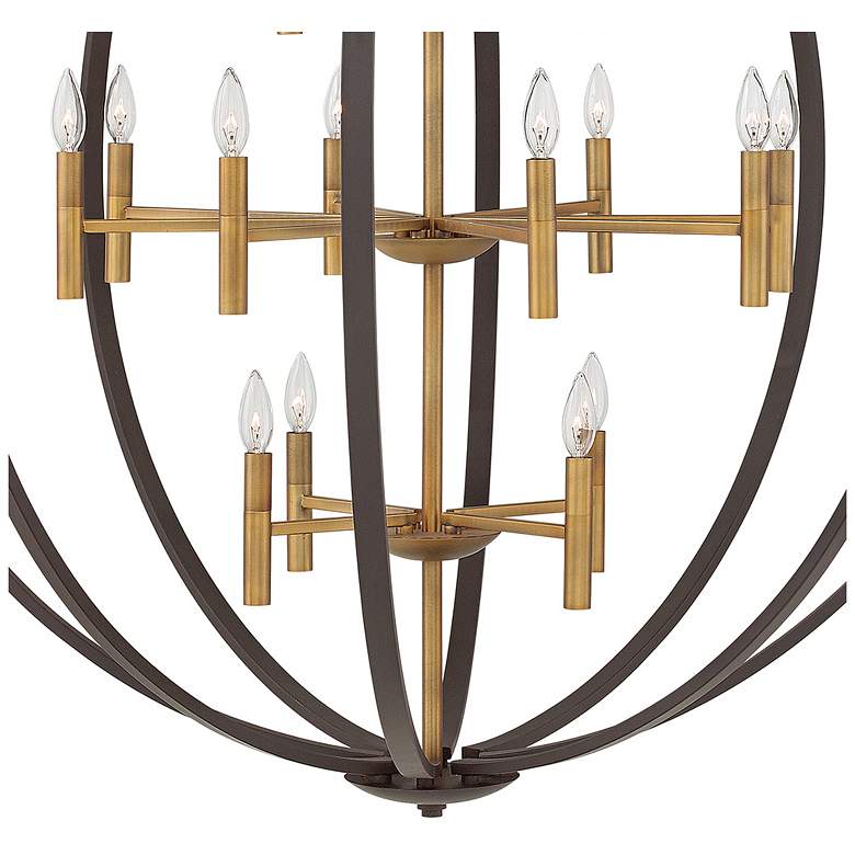 Image 5 Hinkley Euclid 44" Wide Spanish Bronze and Gold Modern Orb Chandelier more views