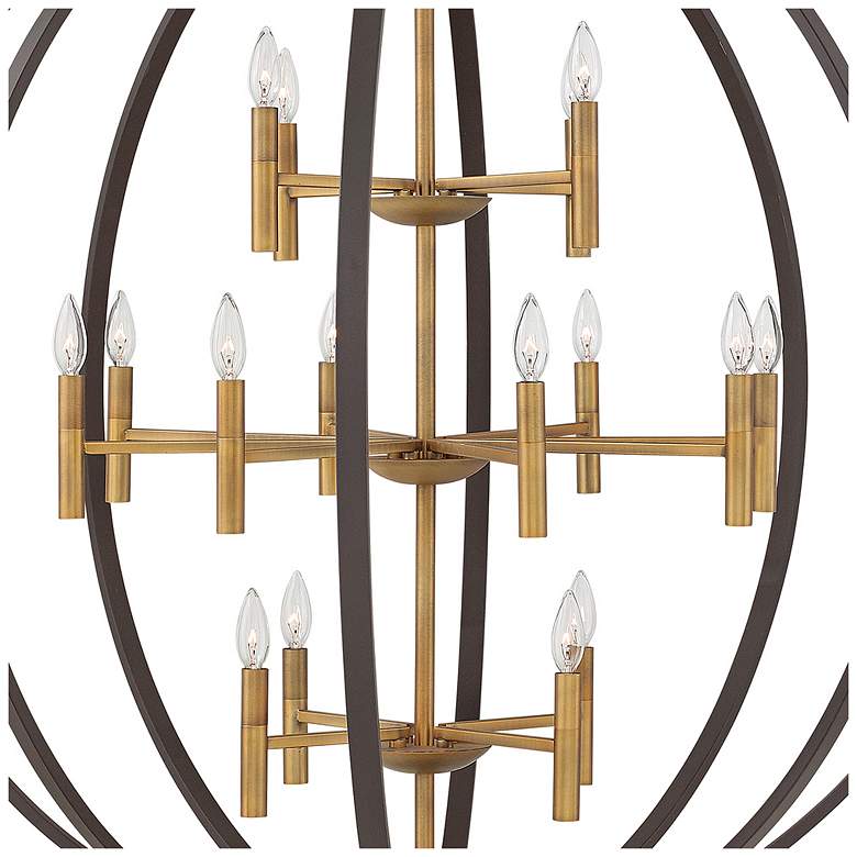 Image 6 Hinkley Euclid 44" Wide Spanish Bronze and Gold Modern Orb Chandelier more views