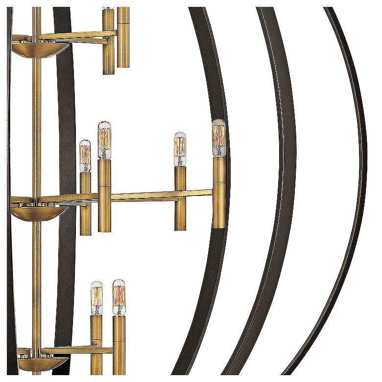 Image 3 Hinkley Euclid 52"W Spanish Bronze 16-Light Foyer Chandelier more views