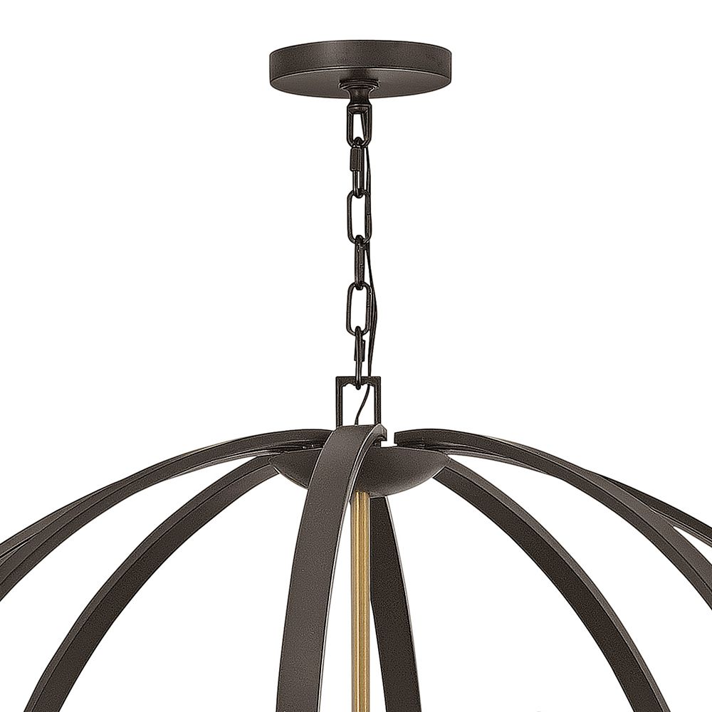 Image 7 Hinkley Euclid 52"W Spanish Bronze 16-Light Foyer Chandelier more views