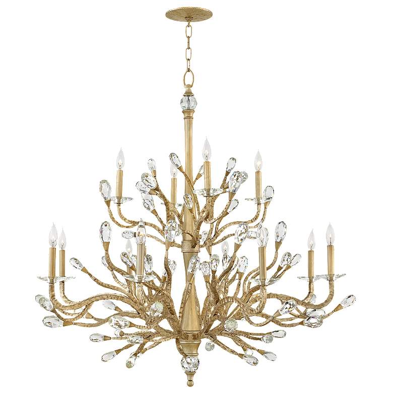 Image 1 Hinkley Eve 48 1/2" Wide Champagne Gold 12-Light Chandelier