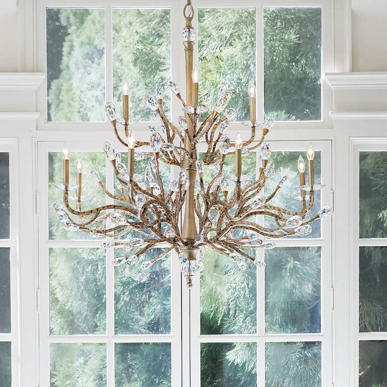 Image 1 Hinkley Eve 48 1/2" Wide Champagne Gold 12-Light Chandelier