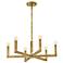 Hinkley Ezra 27" Wide Heritage Brass 6-Light Chandelier