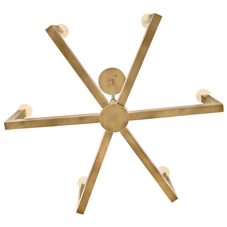 Image 4 Hinkley Ezra 27" Wide Heritage Brass 6-Light Chandelier more views