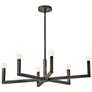 2_Hinkley Ezra 36" Wide Black Oxide 6-Light Linear Chandelier more views
