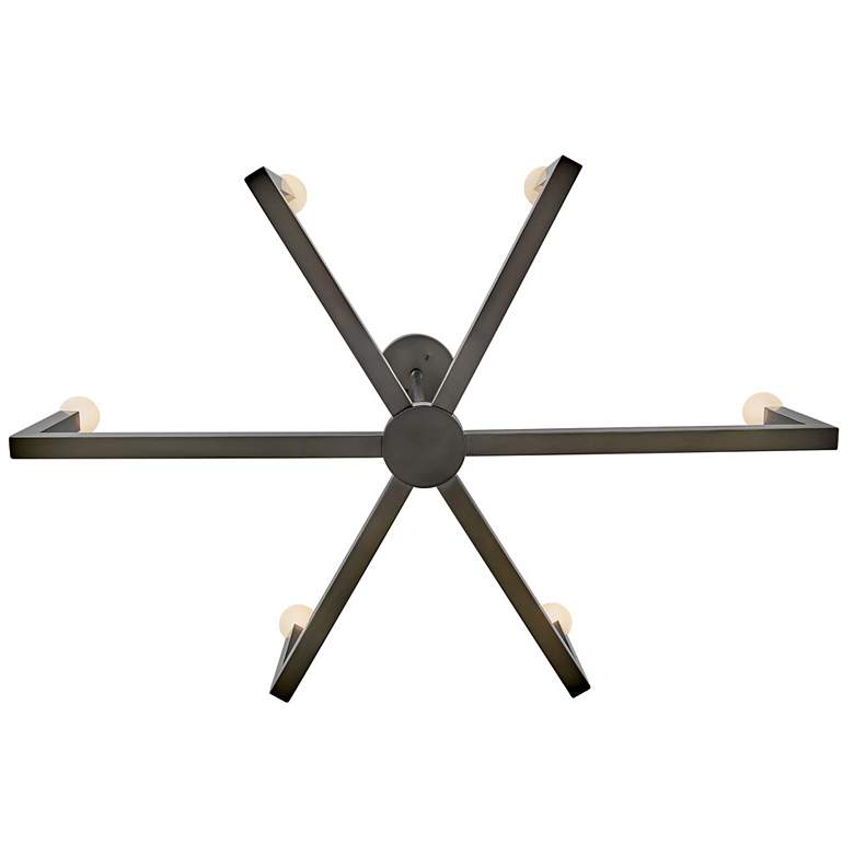 Image 6 Hinkley Ezra 36" Wide Black Oxide 6-Light Linear Chandelier more views