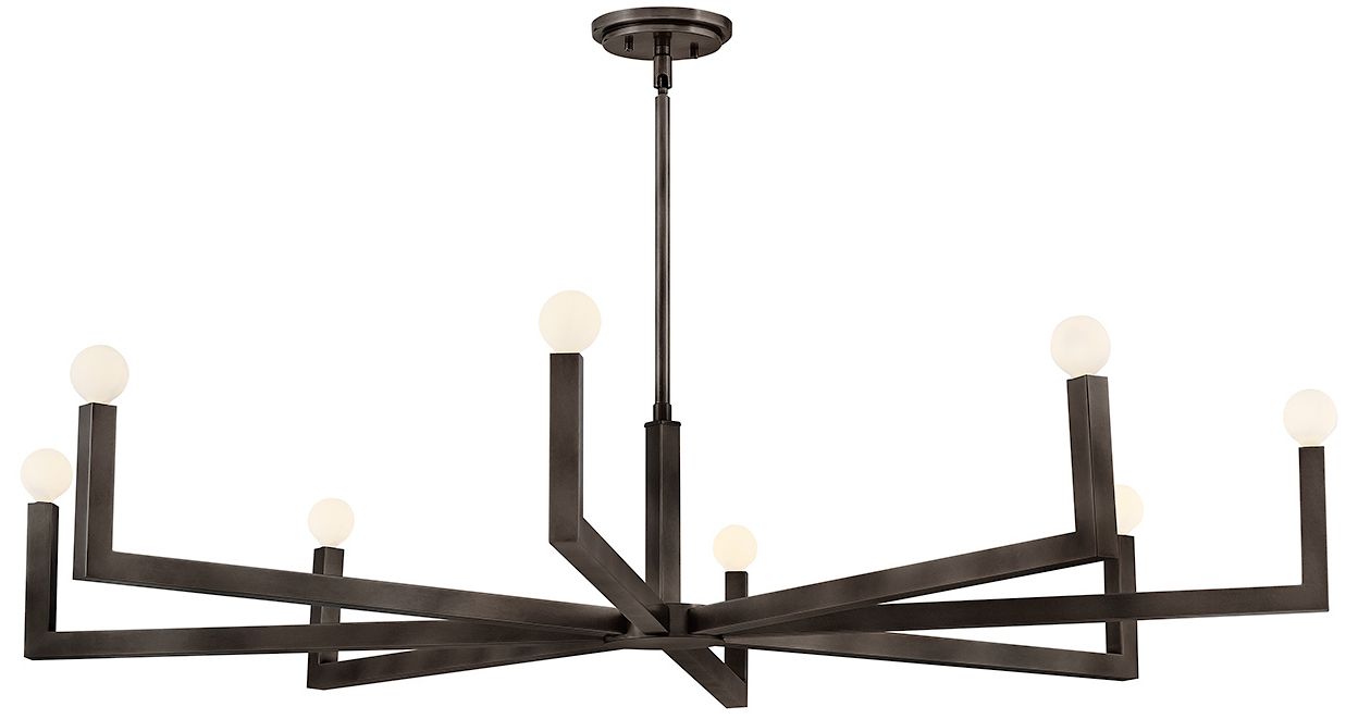 Hinkley Ezra 50" Wide Black Oxide 8-Light Chandelier