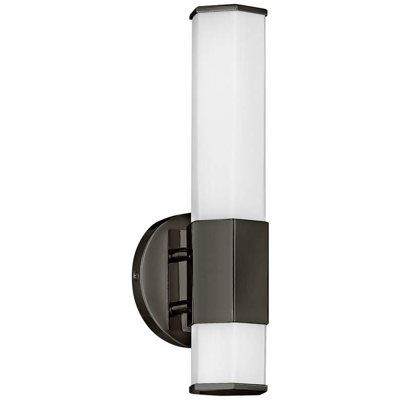 Image 1 Hinkley Facet 14" High Black Oxide LED Wall Sconce