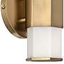 Hinkley Facet 14" High Heritage Brass LED Wall Sconce